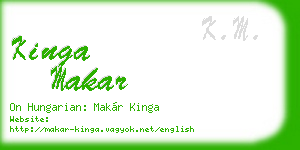 kinga makar business card
